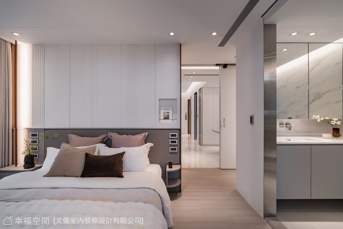 現代主臥飯店式設計