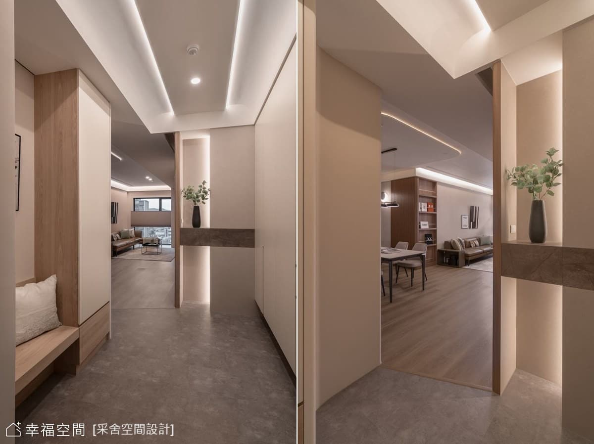現代風玄關落塵設計