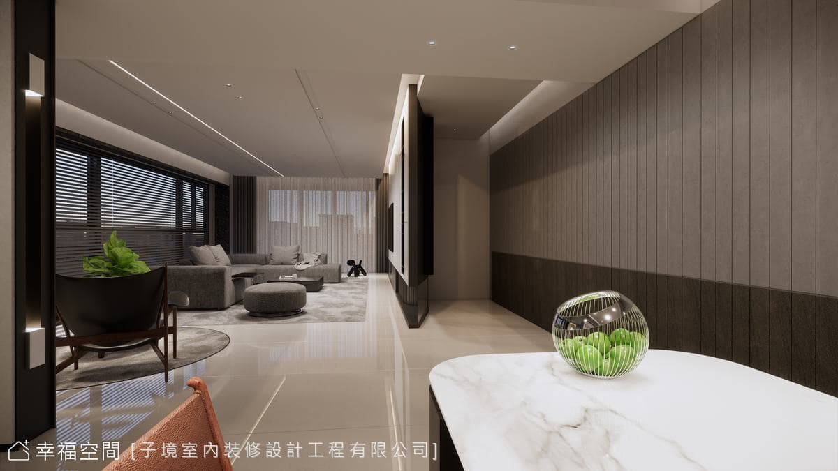 灰階基調交織異材質 打造舒適現代質感宅