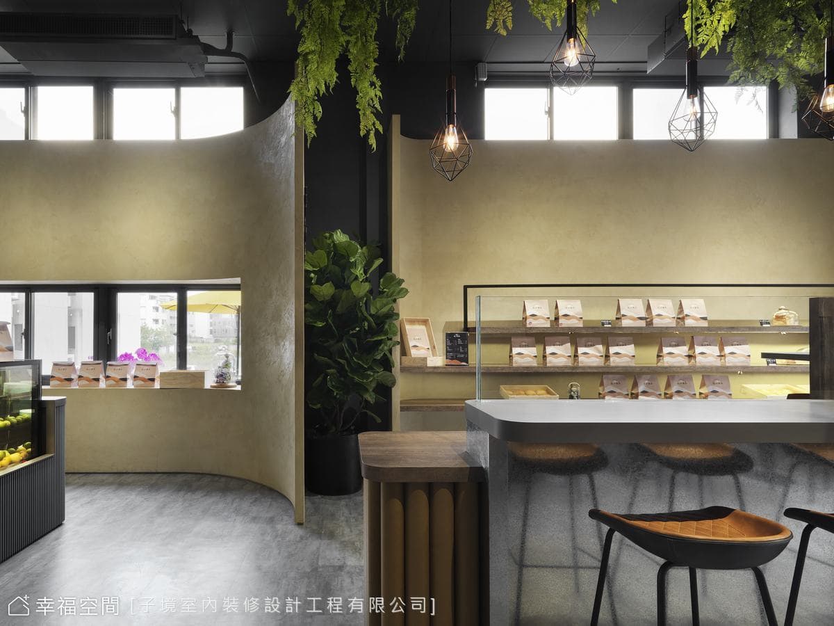 明亮暖色調交織木色與綠植 圍塑溫潤質樸空間原味│現代風│45坪