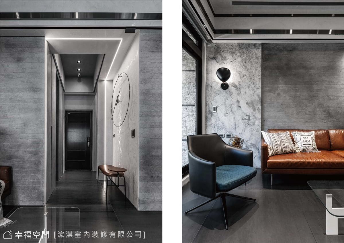 HC Design｜高顏質設計夫妻檔 訂製時尚輕奢自宅｜60坪｜３房、２廳、２衛