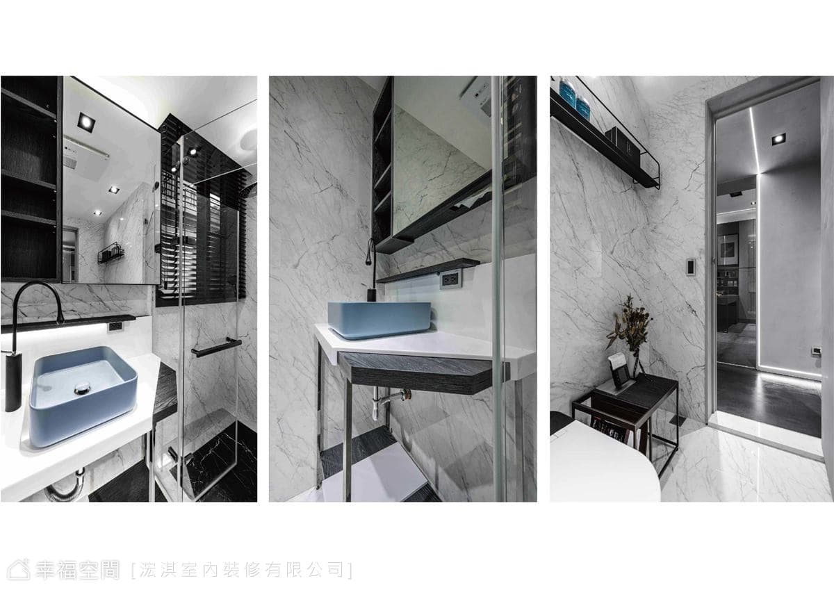 HC Design｜高顏質設計夫妻檔 訂製時尚輕奢自宅｜60坪｜３房、２廳、２衛