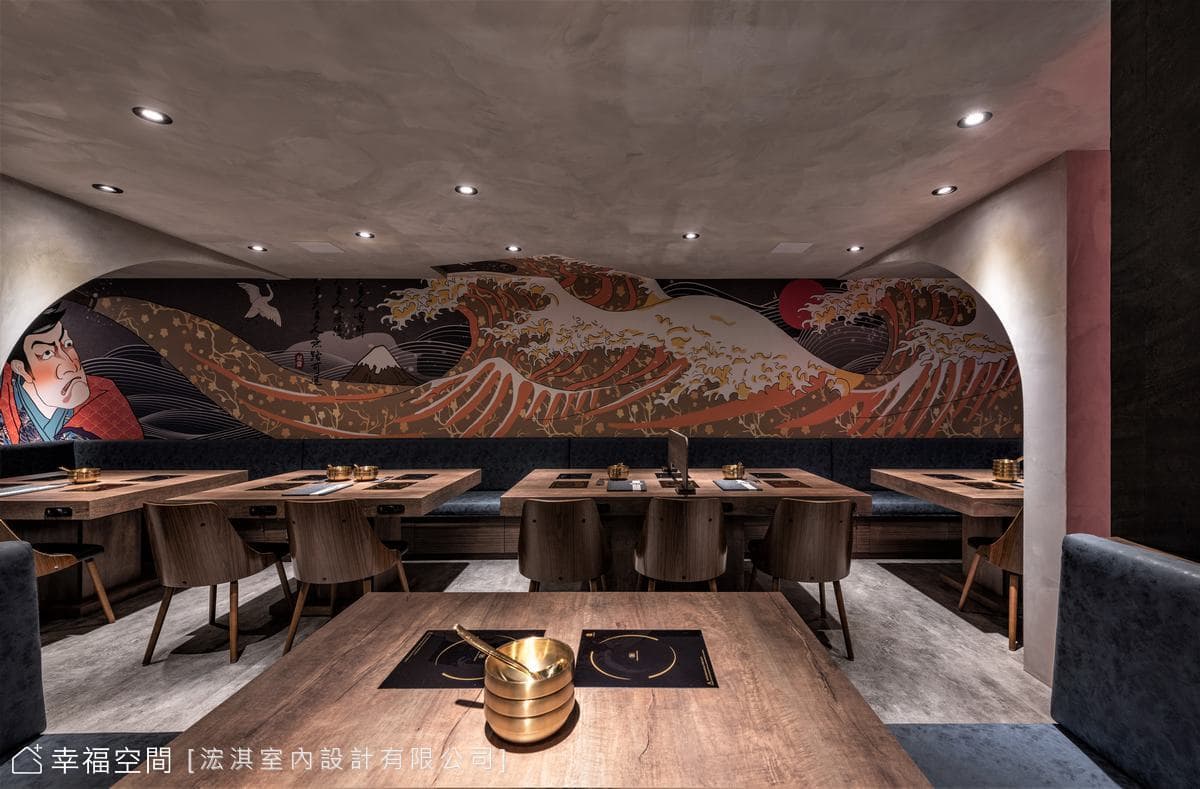 HC Design｜金鍋盃x斌當酒場｜東方風｜45坪