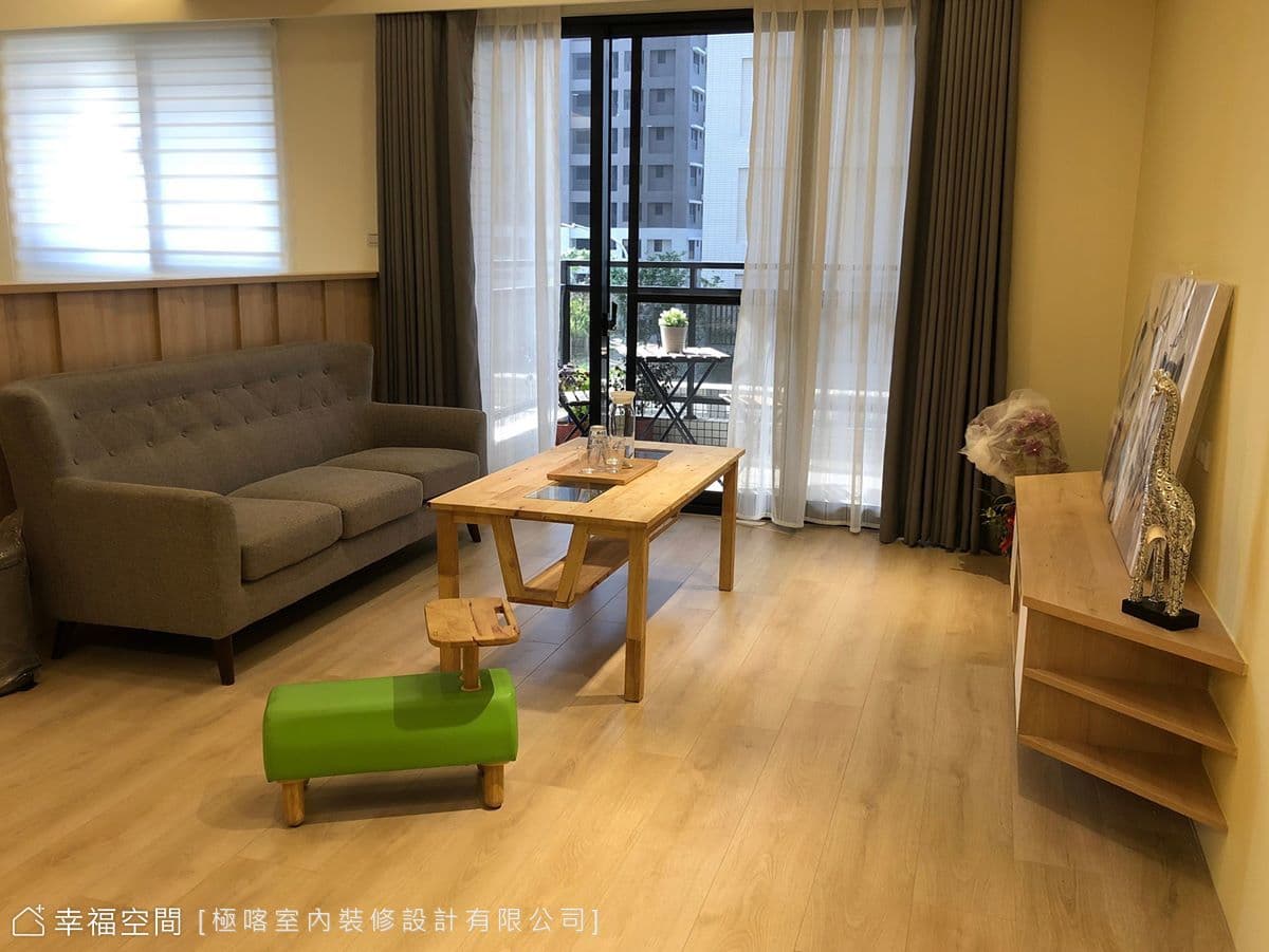 微曦中的溫潤木境 靜觀清雅庭園之美｜無印風｜28坪｜3房、2廳、2衛