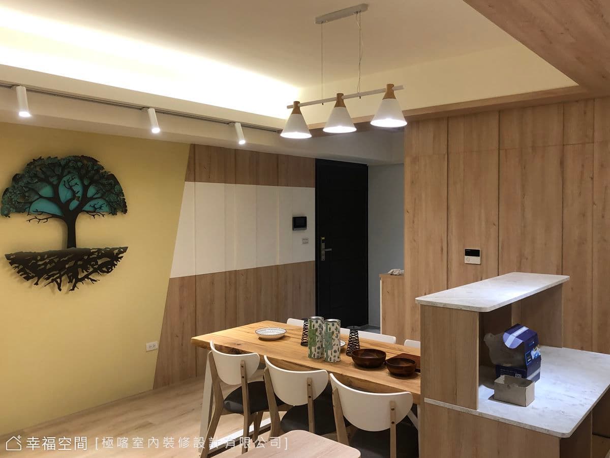 微曦中的溫潤木境 靜觀清雅庭園之美｜無印風｜28坪｜3房、2廳、2衛