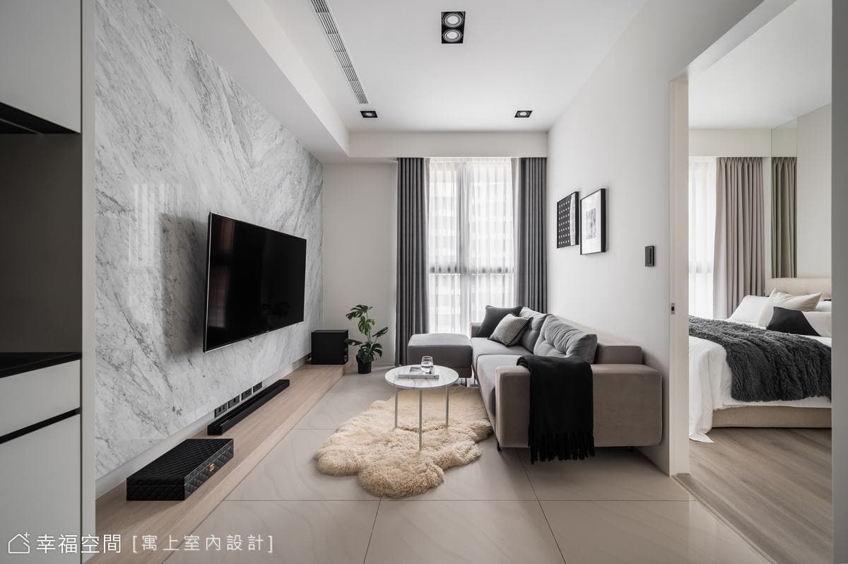 黑白灰輕奢品味寓宅│現代風│20坪