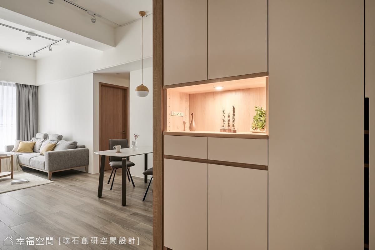 淡雅透亮裸妝 築構簡單自然家景｜北歐風｜35坪