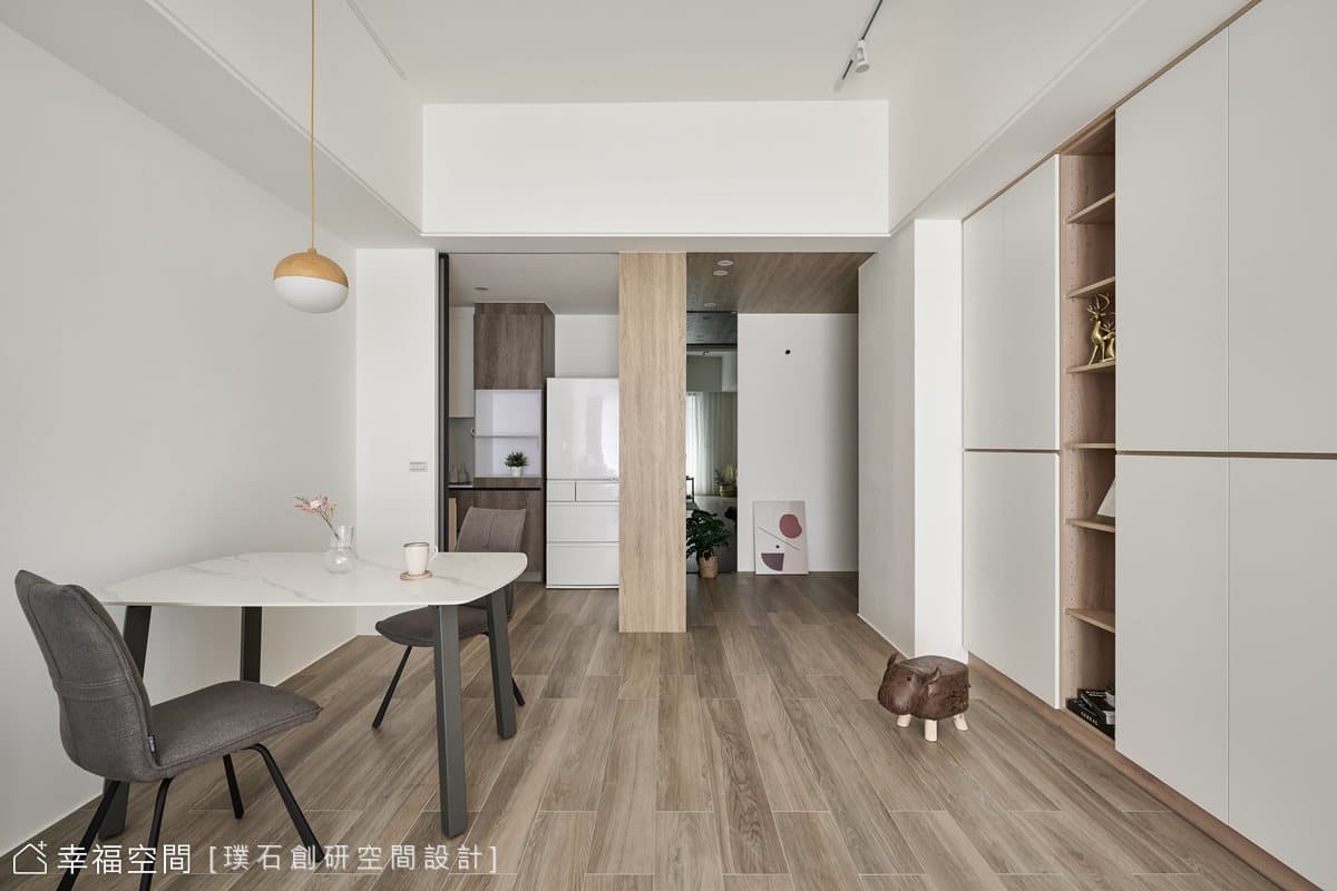淡雅透亮裸妝 築構簡單自然家景｜北歐風｜35坪