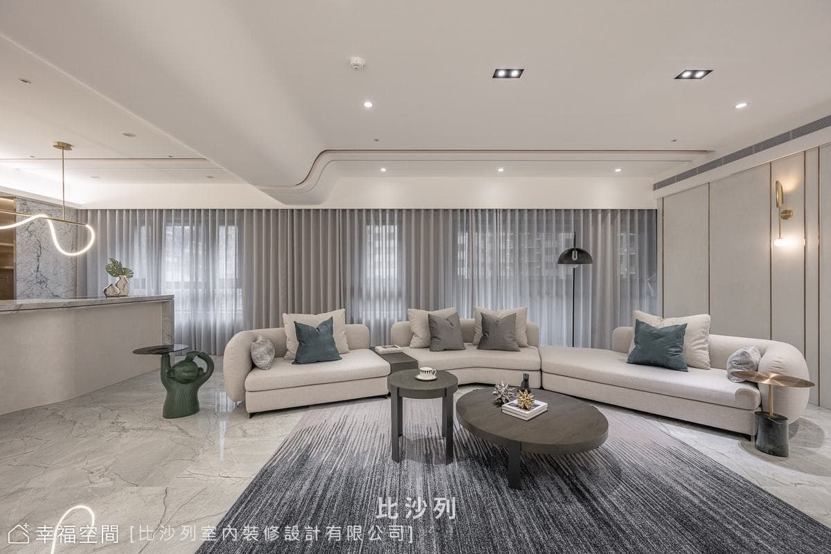 時尚夫妻愛白金奢華 機能與美學設計│現代奢華風