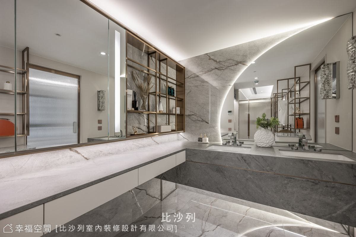 時尚夫妻愛白金奢華 機能與美學設計│現代奢華風
