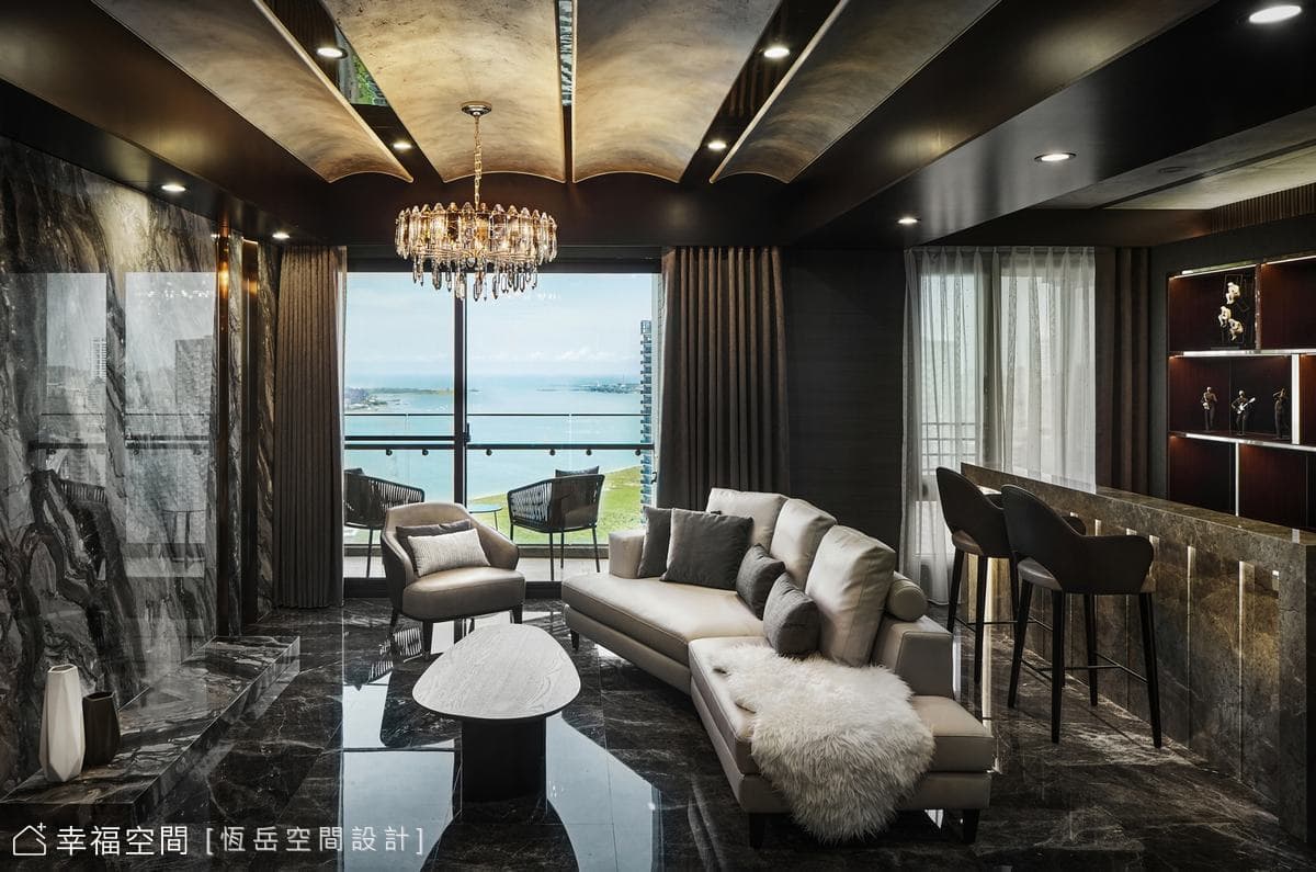 移景入室 蕩漾金色波光為家景│奢華風│30坪
