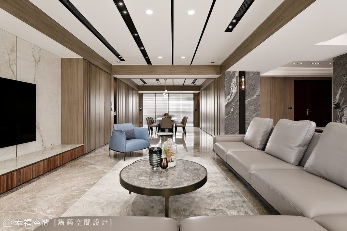 質感滿分預算內 打造半毛胚退休宅｜現代風｜83坪
