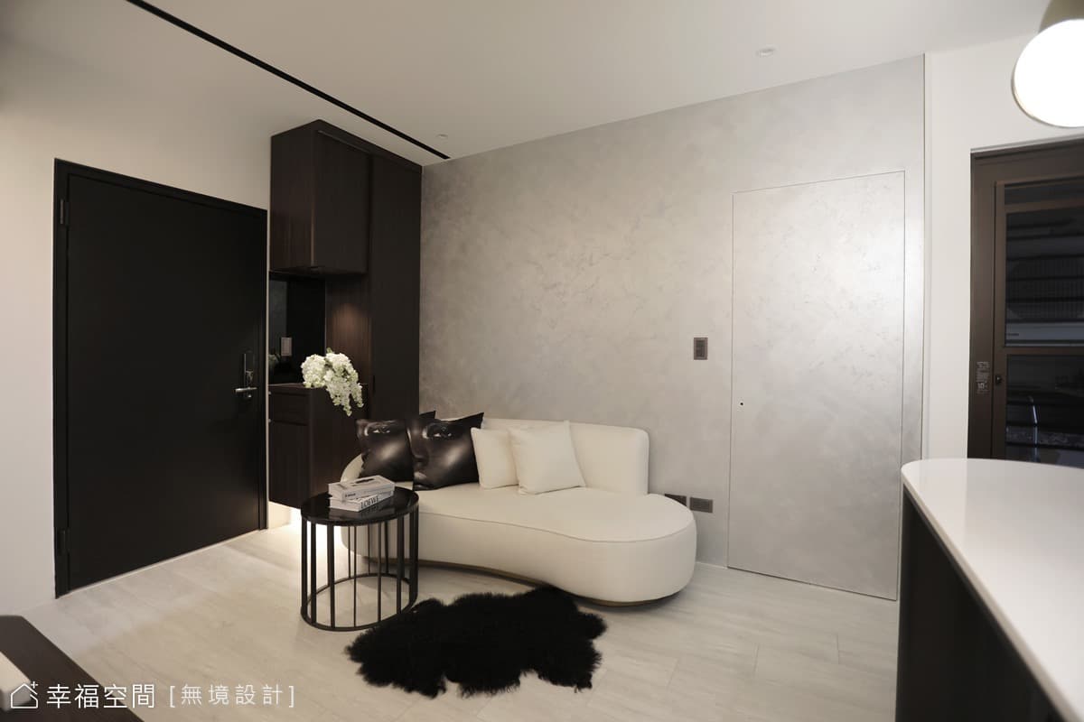 黑色調個性單身寓所｜現代風｜20坪
