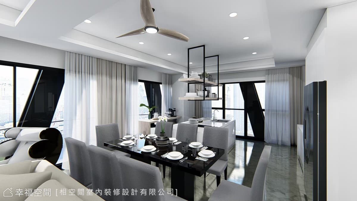 黑白琴鍵的藝響世界｜現代風｜45坪