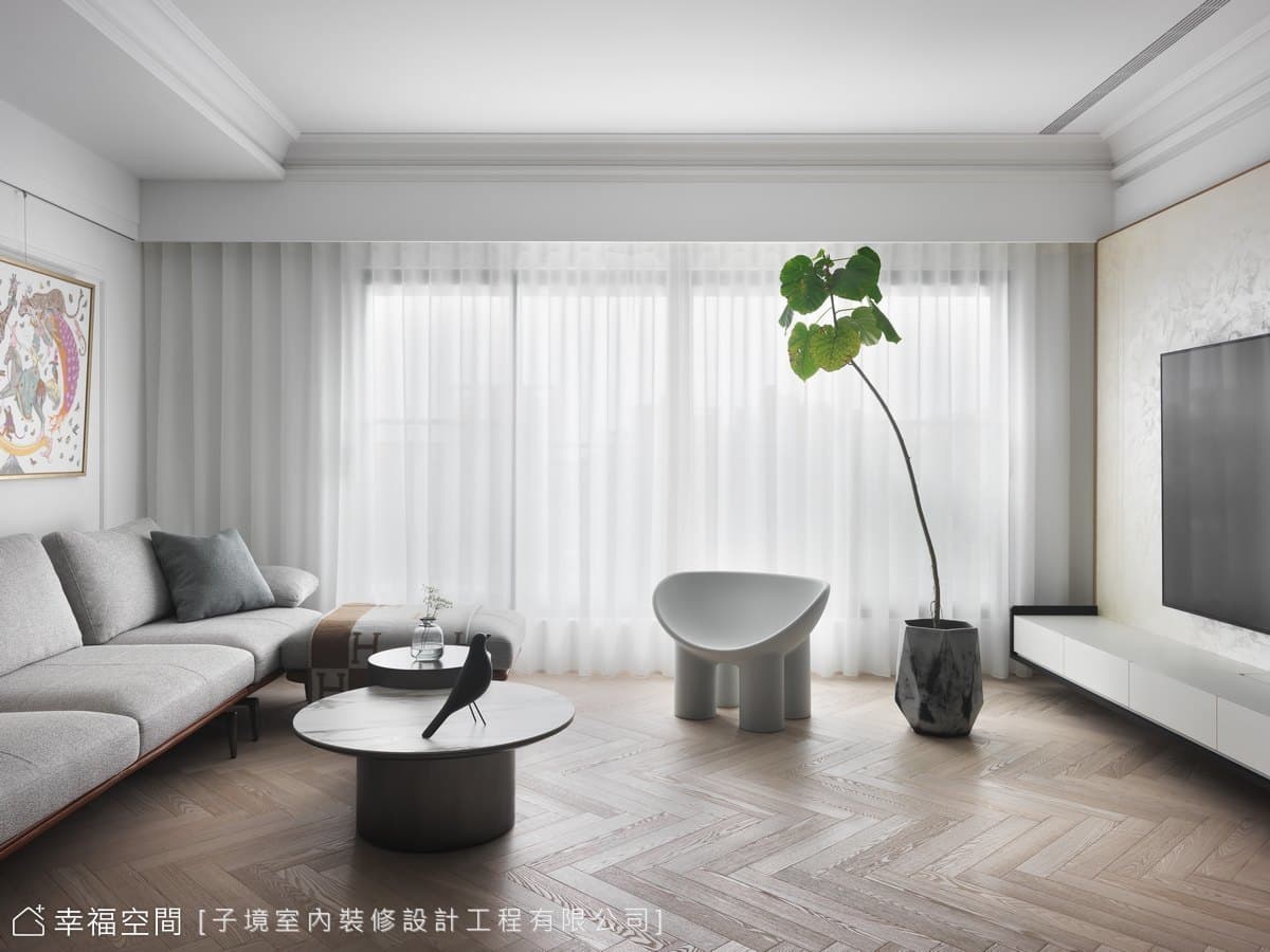 光透盈滿映襯朗澈家景│新古典風│50坪