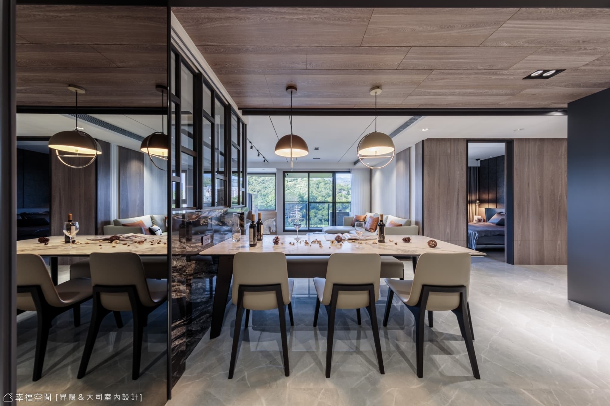 綠意暖陽穿梭 烘映朗闊微奢逸域|現代風|48坪