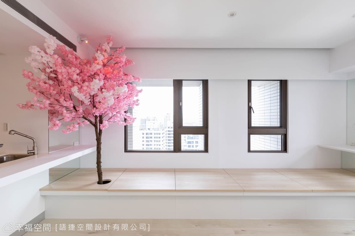 日系純白輕旅宿 體驗櫻花的粉色浪漫|混搭風|17坪