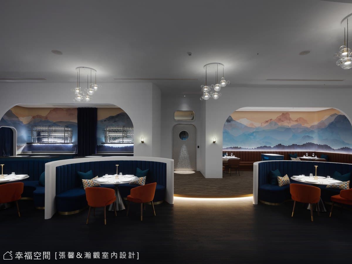 汲取海洋意象   濱海頂級義式餐廳│122坪