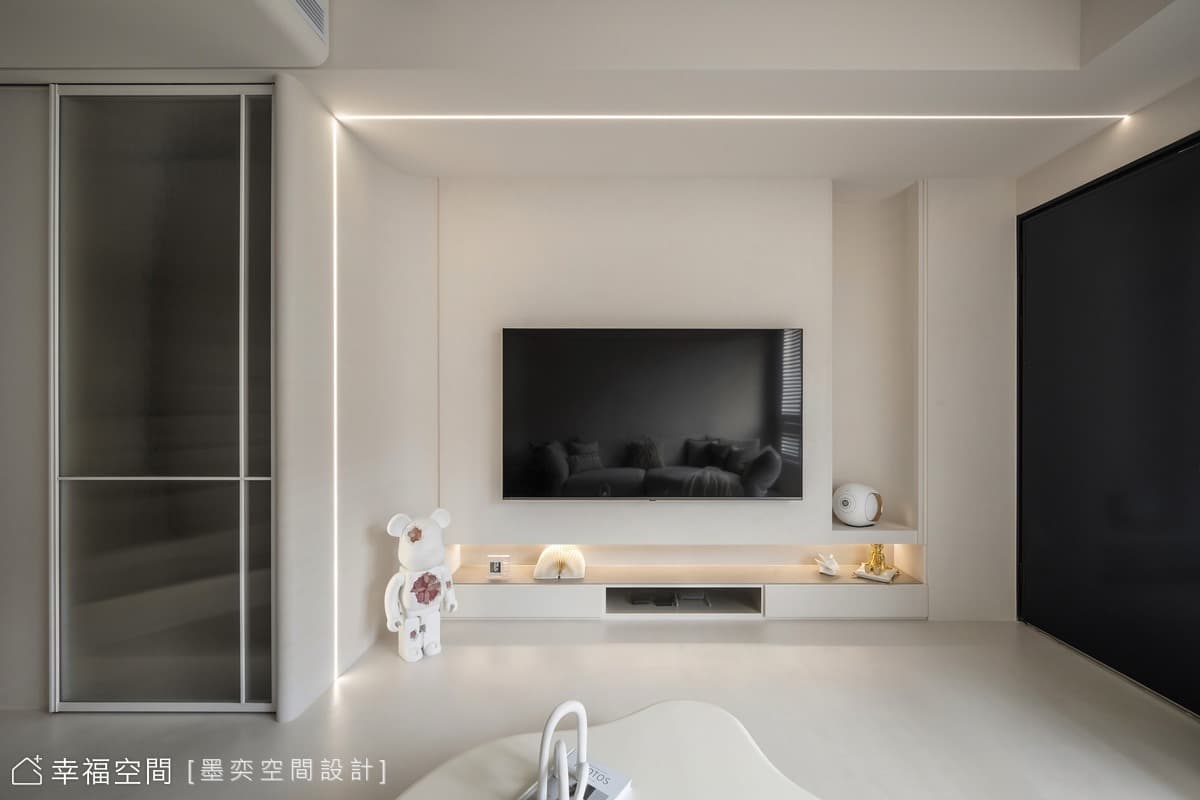 奶油色家景柔滑輕裸感簡約生活│北歐風│32坪