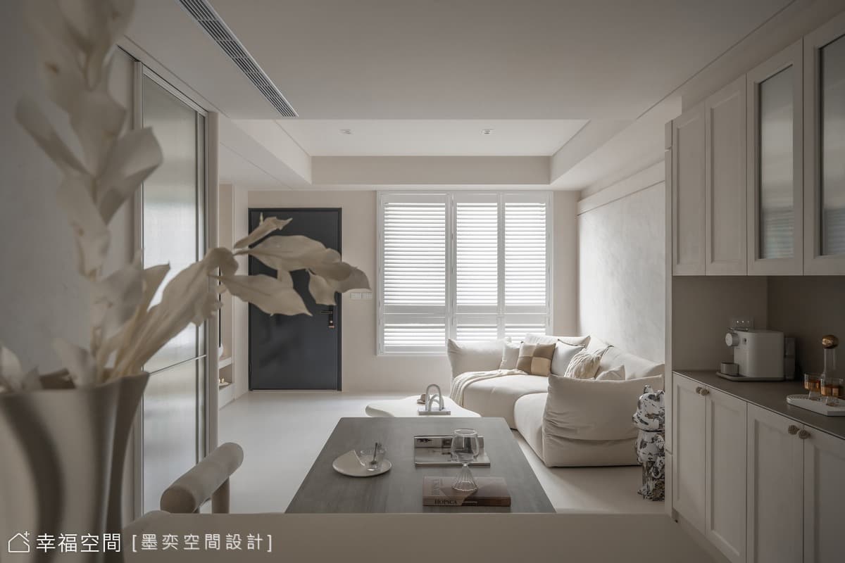 奶油色家景柔滑輕裸感簡約生活│北歐風│32坪