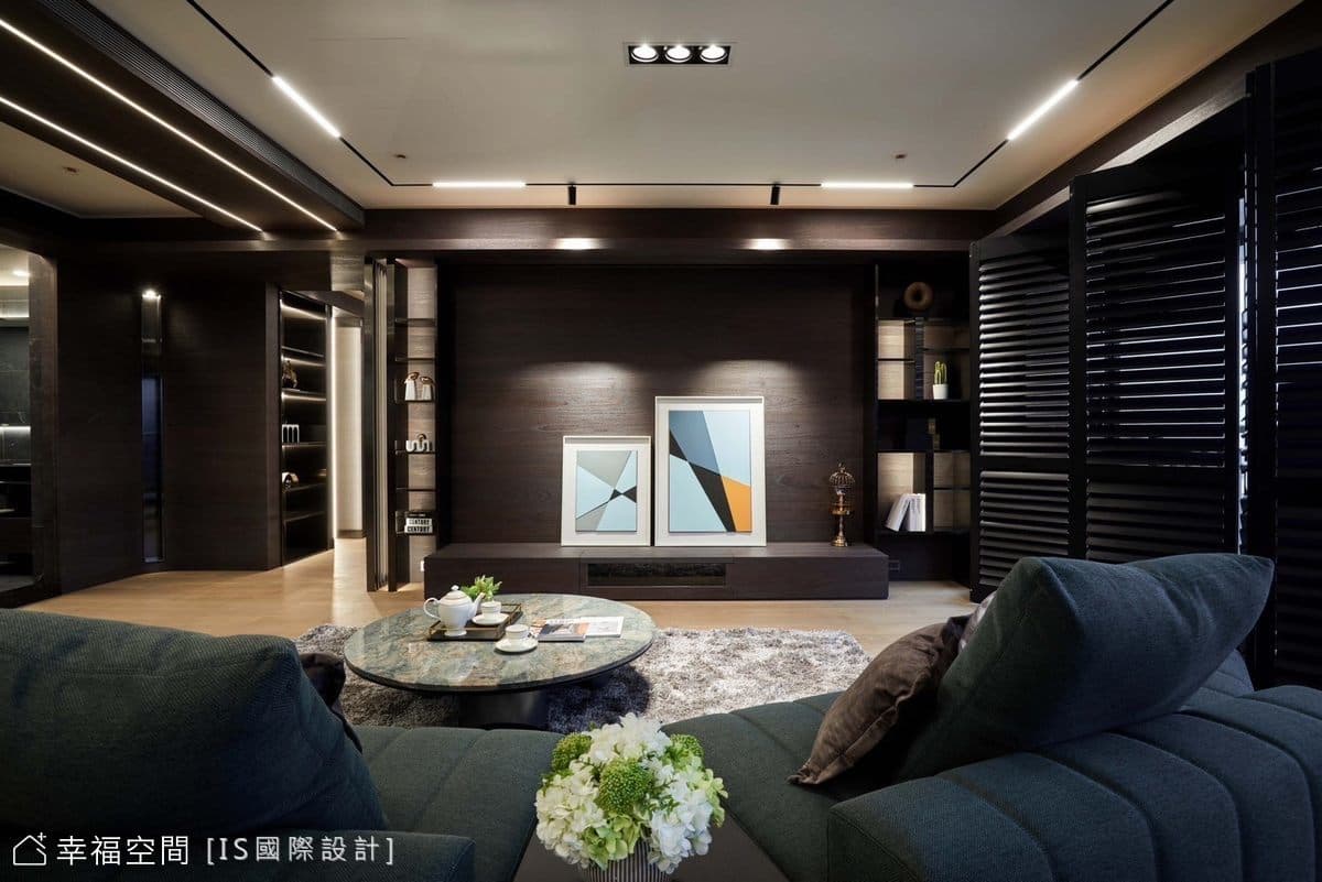 精工淬鍊品質 暗黑色系創造明亮感│現代風│59坪