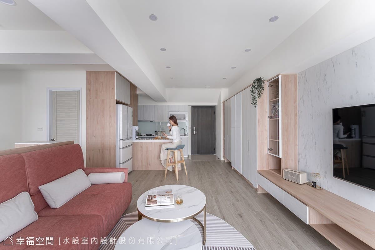溫雅質感，摩登大器│北歐奢華風│23坪
