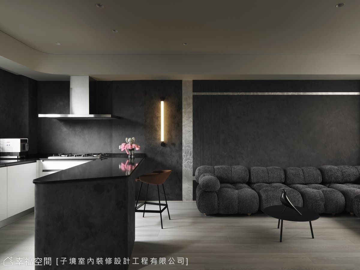 灰階×愛馬仕橘 勾勒時尚品味私宅│現代風│60坪