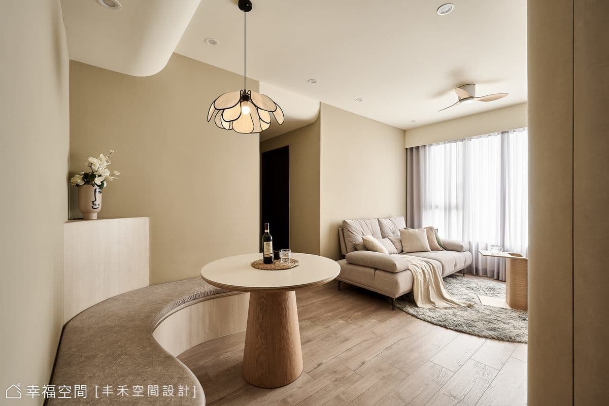法式侘寂淬鍊靜謐柔雅家邸│18坪