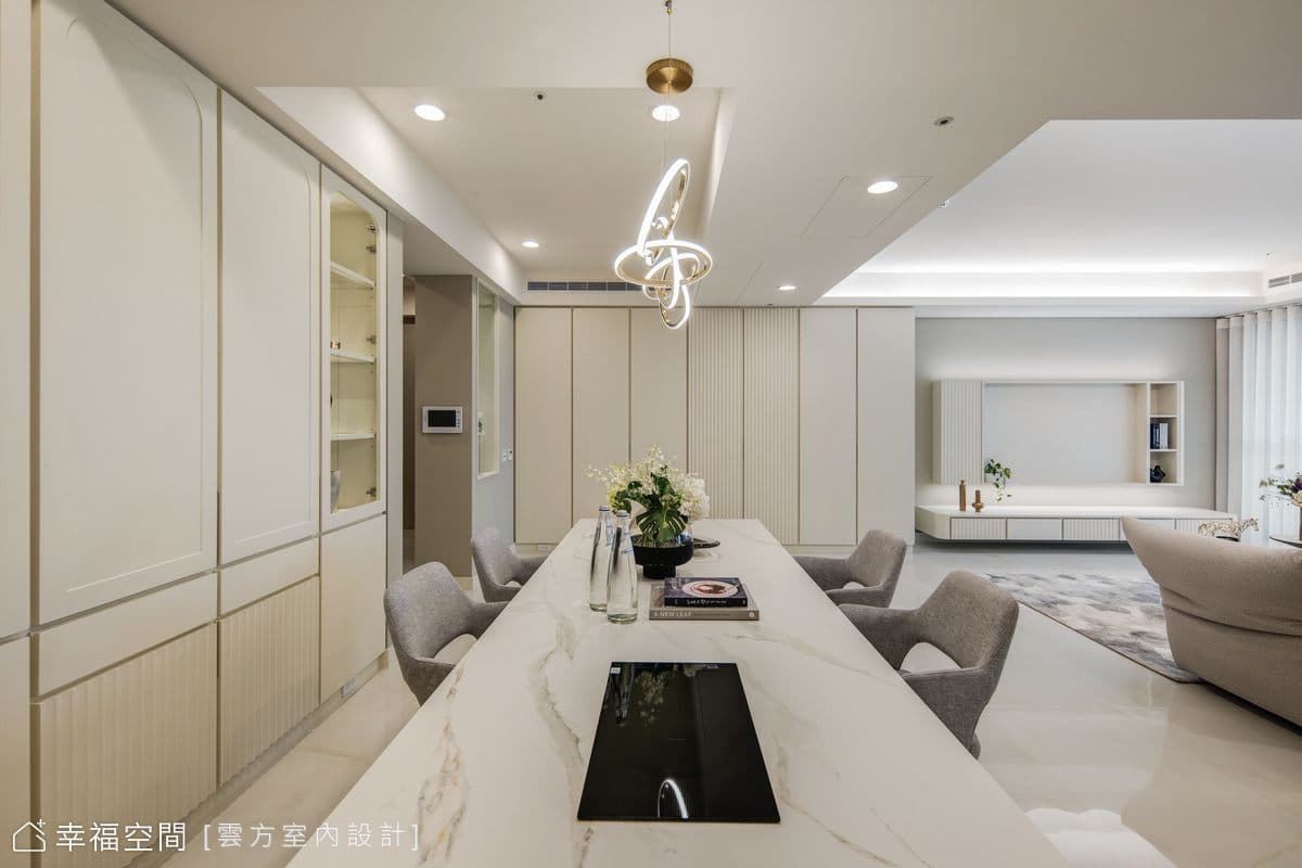 雅緻輕暖筆韻 敘寫柔潤暖白光景|混搭風|55坪