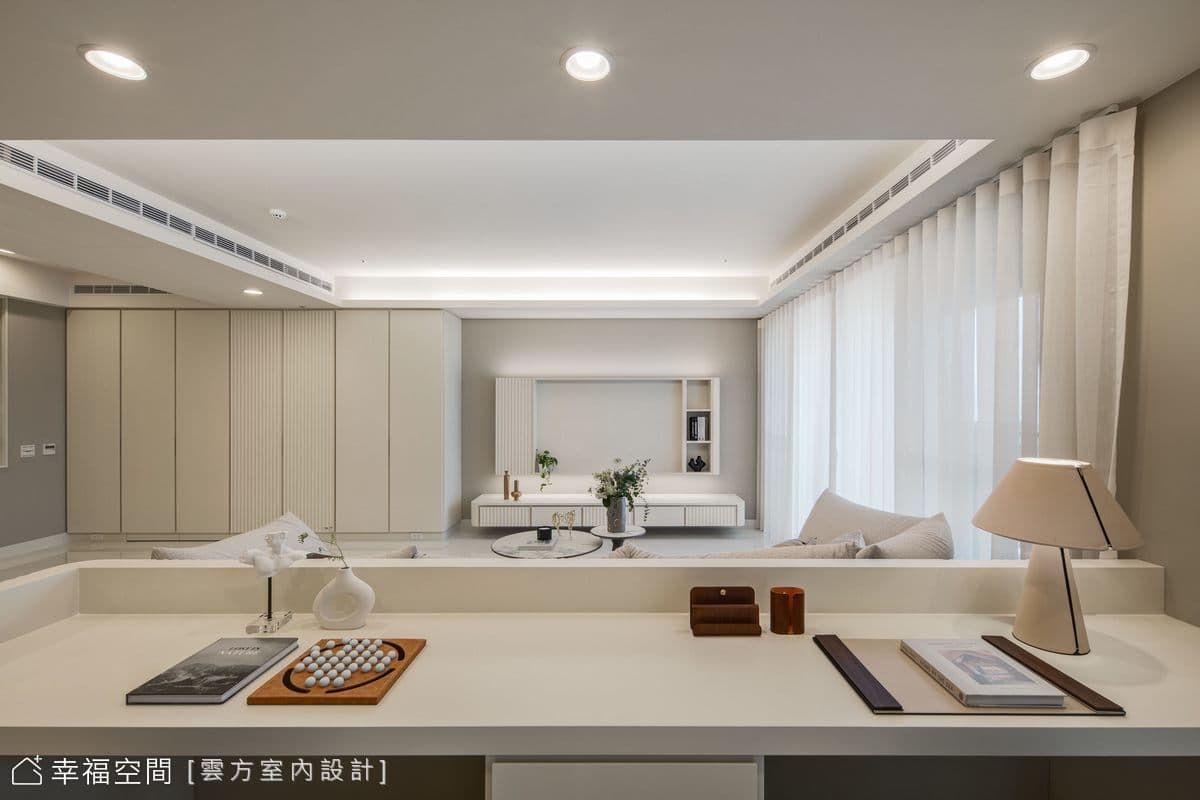 雅緻輕暖筆韻 敘寫柔潤暖白光景|混搭風|55坪