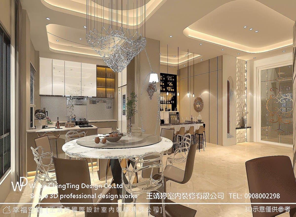 高雄住辦合一三角窗透天案陳公館│奢華風│120坪