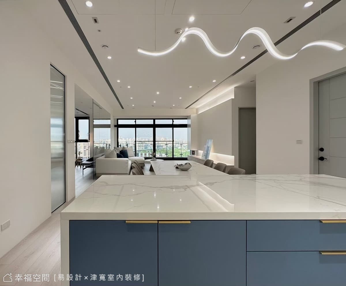 柔光金韻。陽光輕奢現代美式宅│84坪