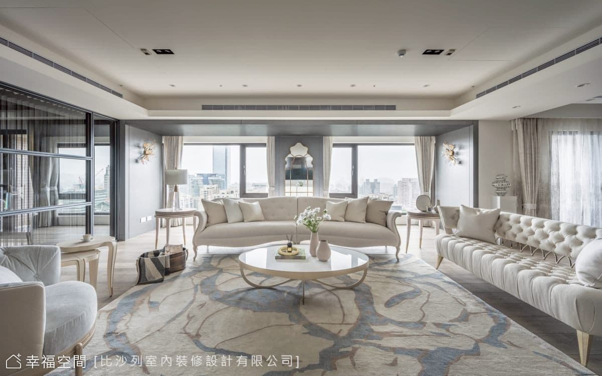 坐擁華城繁景 蘊生柔白雅緻御邸｜美式風｜100坪