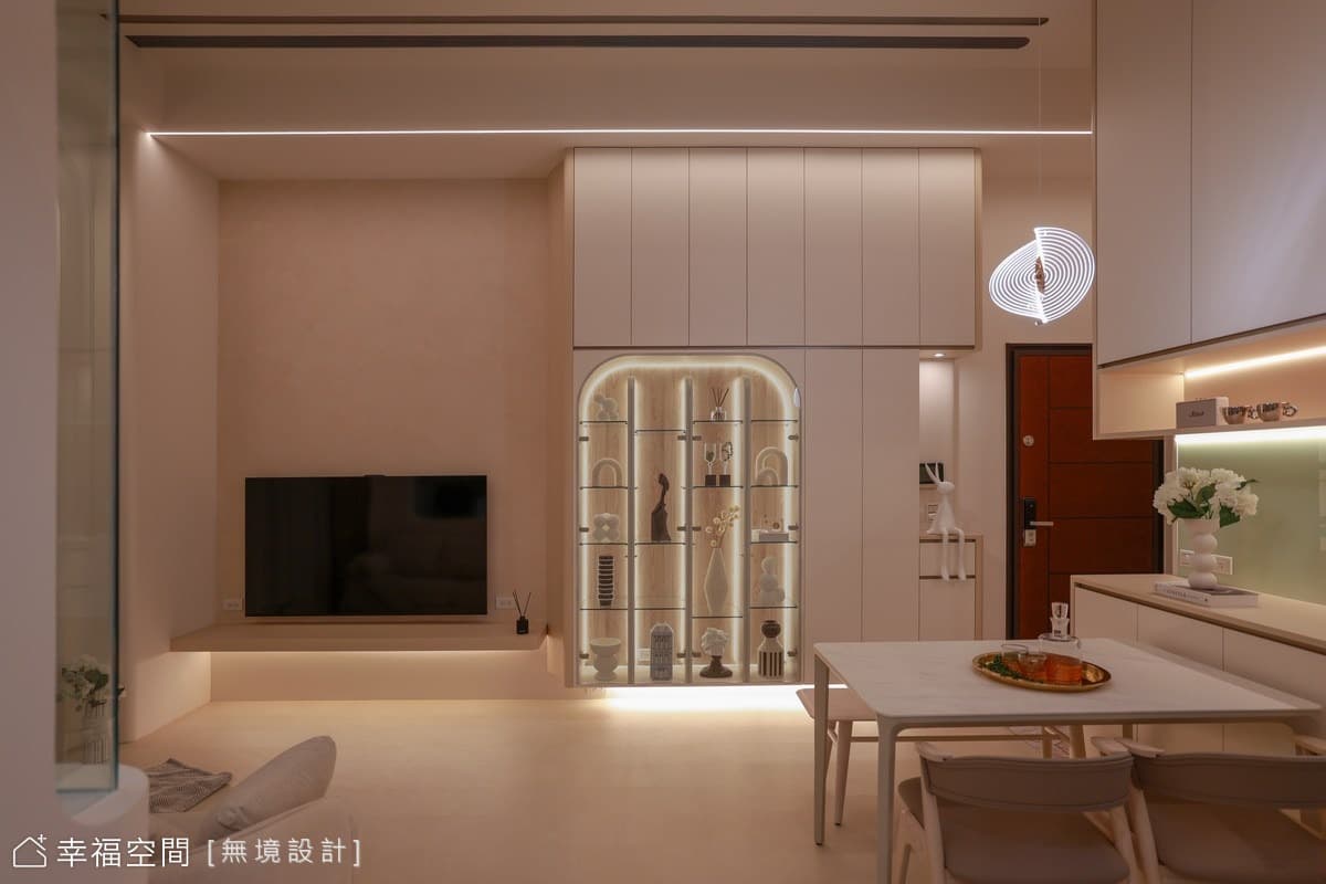 流光層序宅｜在光與影的序曲中，展演現代的優雅｜35坪