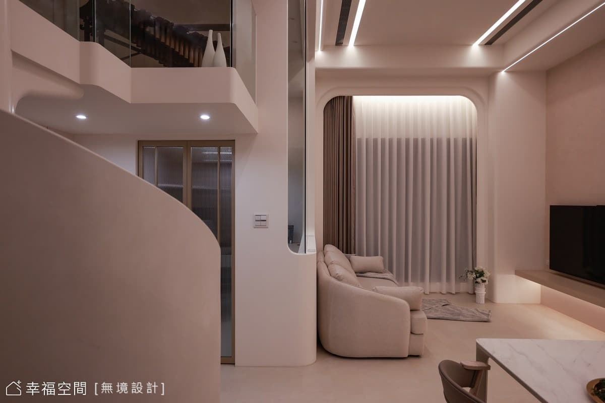 流光層序宅｜在光與影的序曲中，展演現代的優雅｜35坪