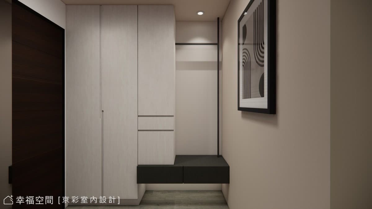 沉穩現代風 勾勒簡約生活感│26坪