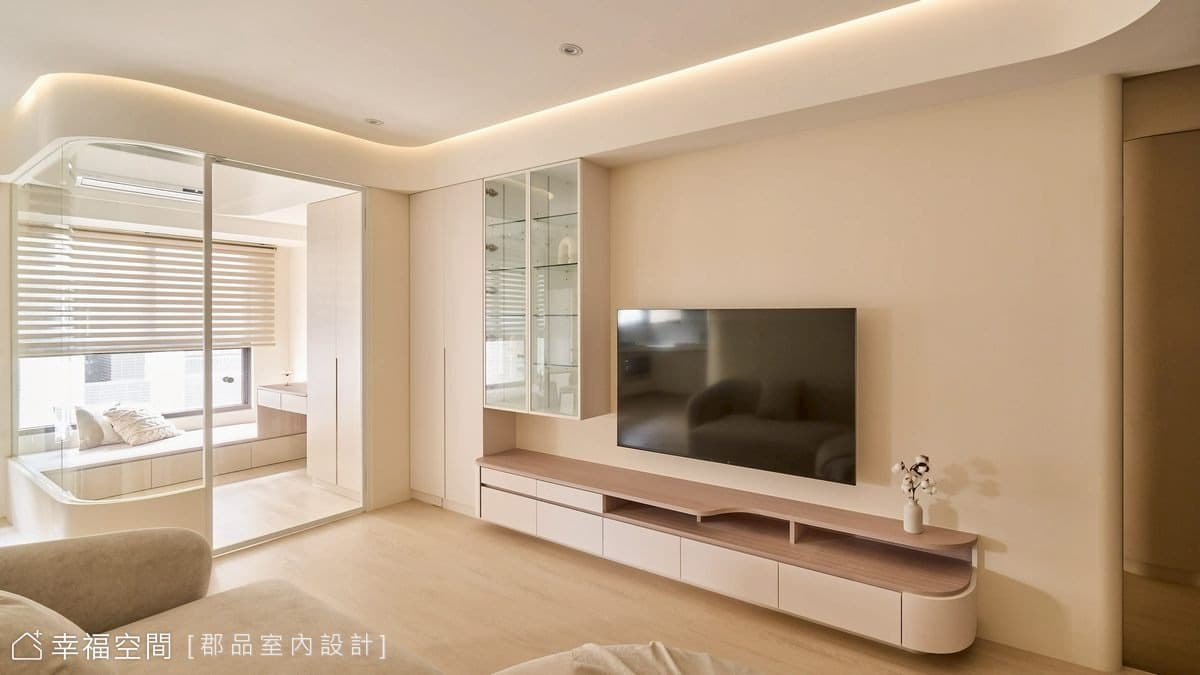 新北新店｜住進一顆還沒切的奶油蛋糕 20坪奶油簡約宅