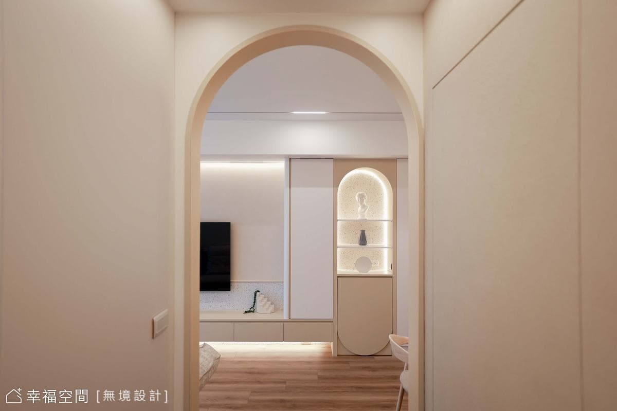 弧光｜柔弧線條中的療癒北歐｜25坪