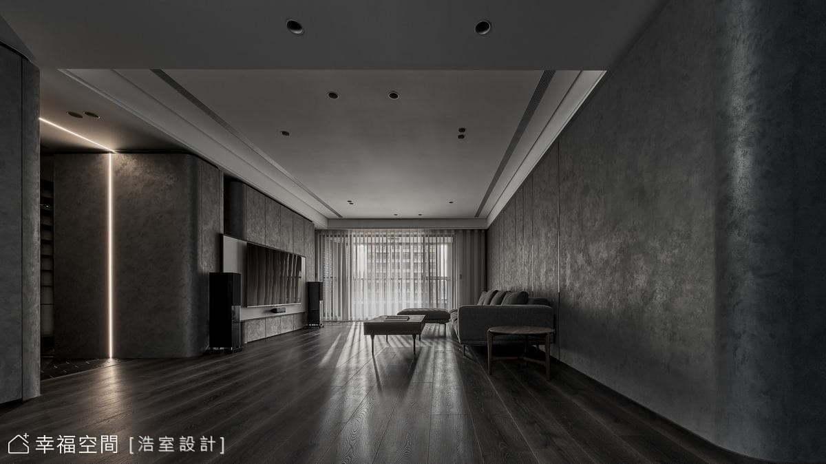 灰階時尚 描繪沉穩現代質感宅品味│80坪