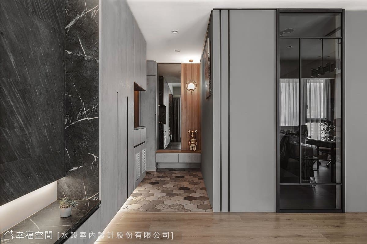 光紋纆然｜灰暮意境宅 悅光│現代風│23坪