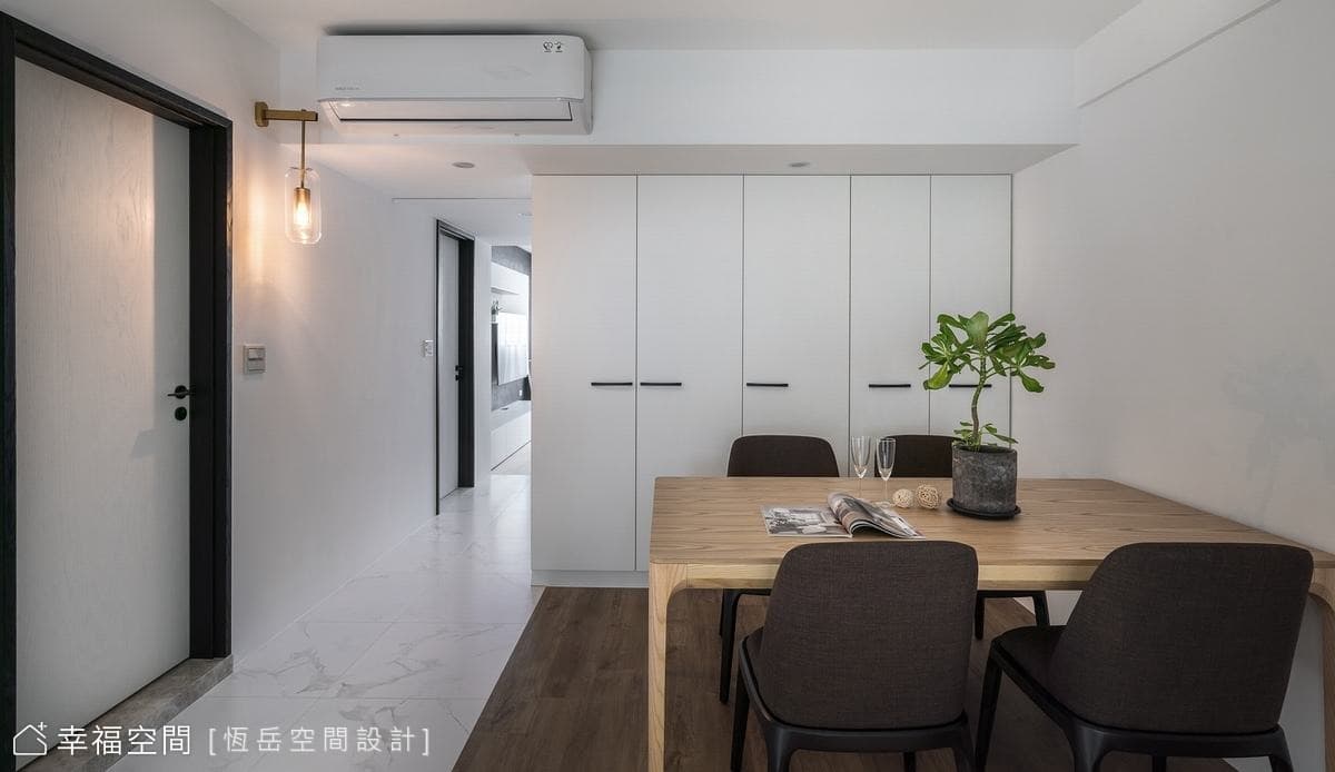 淨與靜的節奏  交織出簡潔清新退休宅
