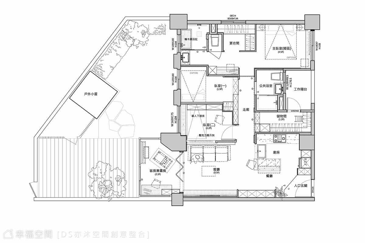 圓．夢｜現代風｜25坪｜4房、2廳、2衛