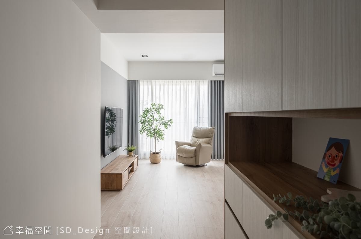 極簡澄白北歐宅｜35坪｜2房、2廳