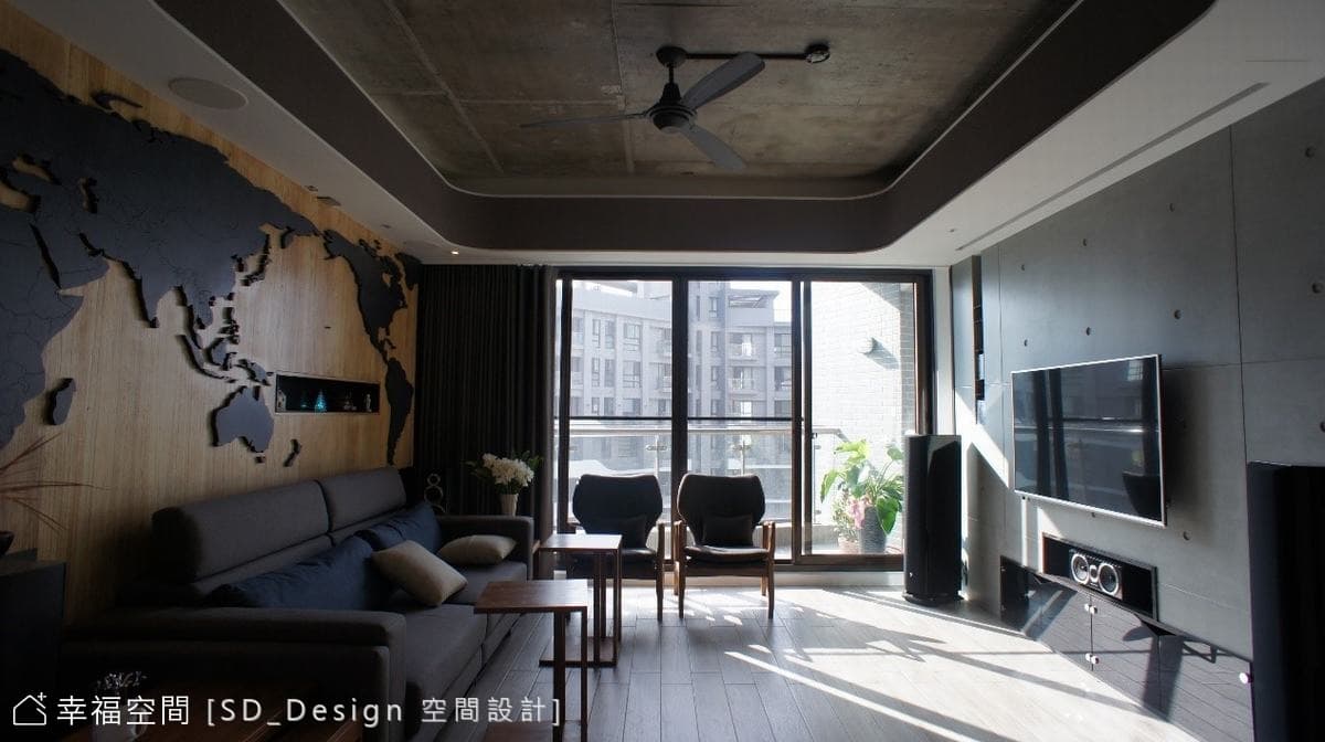 擁有  兩種風格不同溫度的家