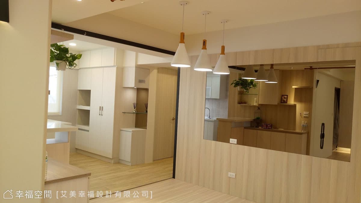 餐廳與廚房一體成型