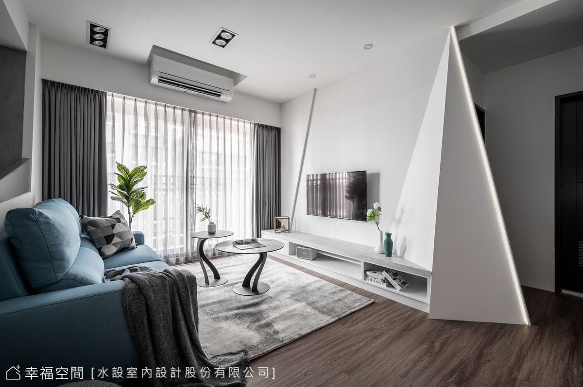 翻玩幾何 打造獨立女性的19坪時尚居