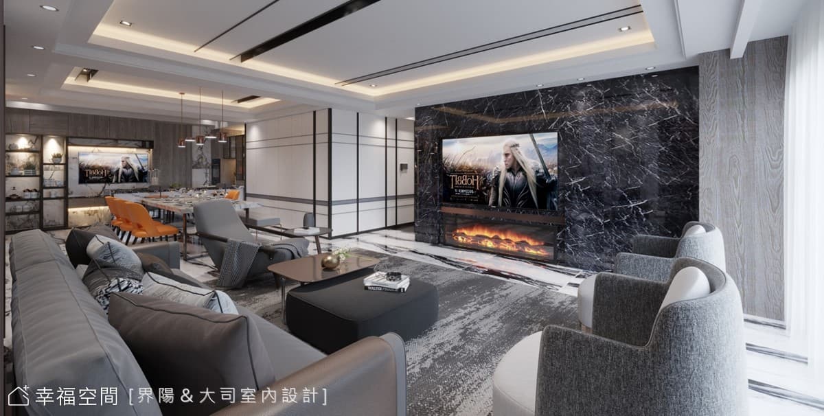 金燦爝火點染絢麗丰彩 營塑時尚奢美層境│現代奢華風│57坪