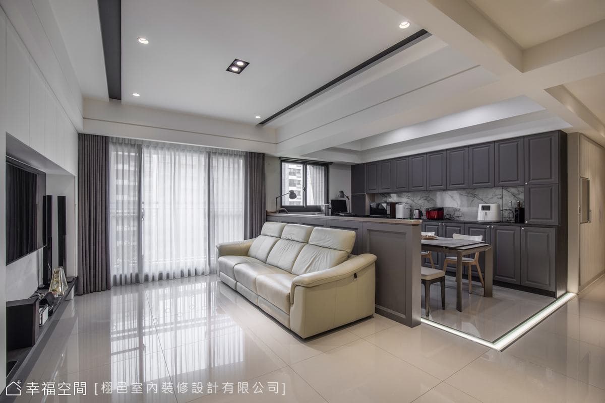 美式與現代結合 構築休閒紓壓漫活空間|現代美式風|28坪